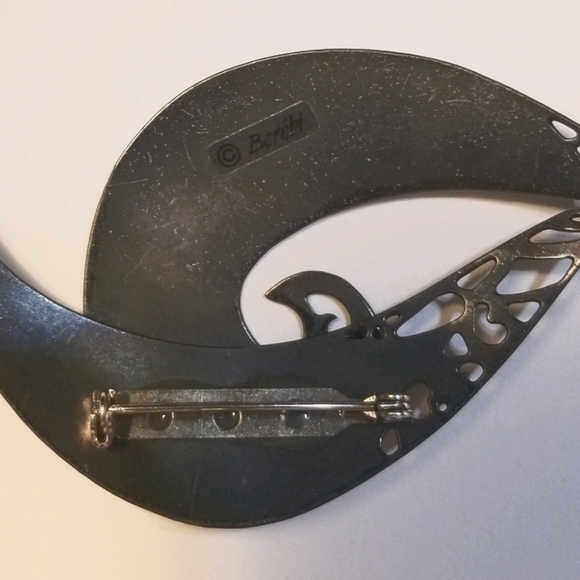 EDGAR Berebi MODERNIST Enamel Brooch - Picture 5 of 6